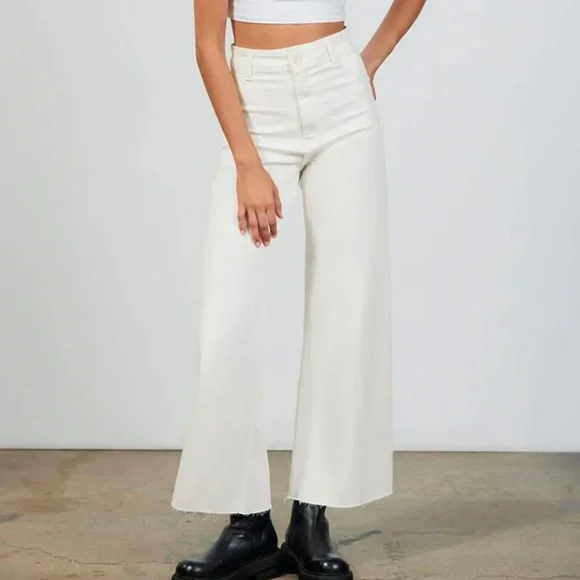 Zara The Marine Wide Leg Jeans - Picture 2 of 9